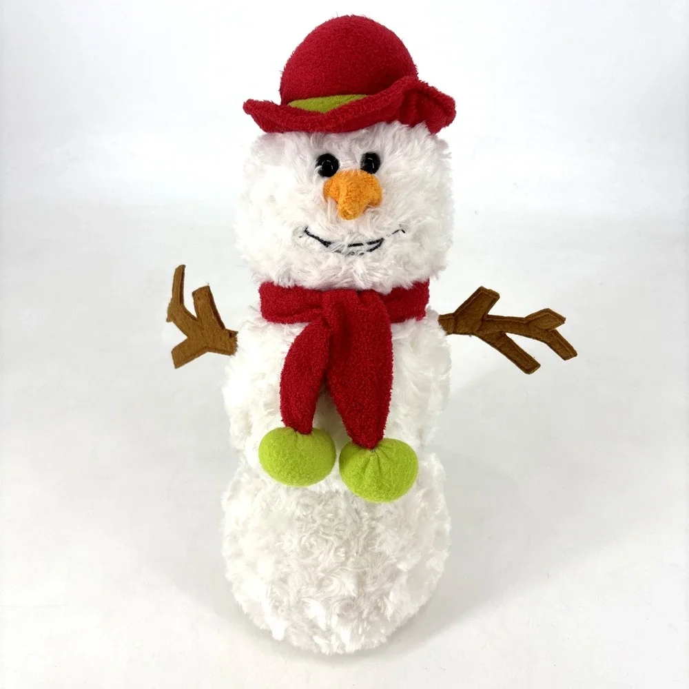 Animal Adventure Large‎ White Snowman Plush Toy 16